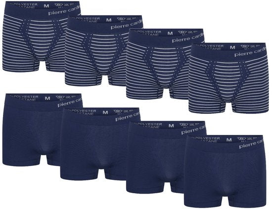 Pierre Cardin - Heren Onderbroeken 8-Pack Seamless Boxers - Blauw - Maat XXL