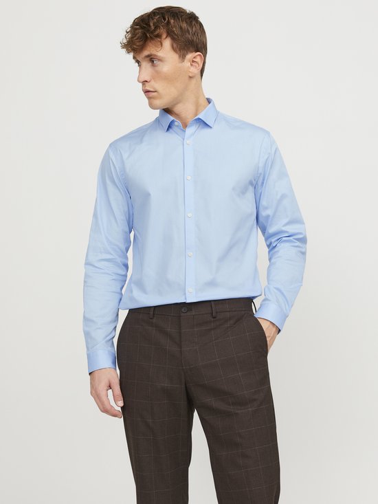 Jack & Jones Cardiff Shirt - L/S - Zwart - Maat L