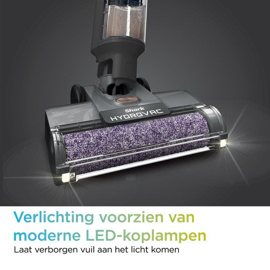 Shark HydroVac Draadloze 3-in-1 Vloerreiniger - Stofzuigen, Dweilen en Zelfreiniging - Steelstofzuiger met Dweilfunctie - Wet & Dry Dweilapparaat - WD210EU