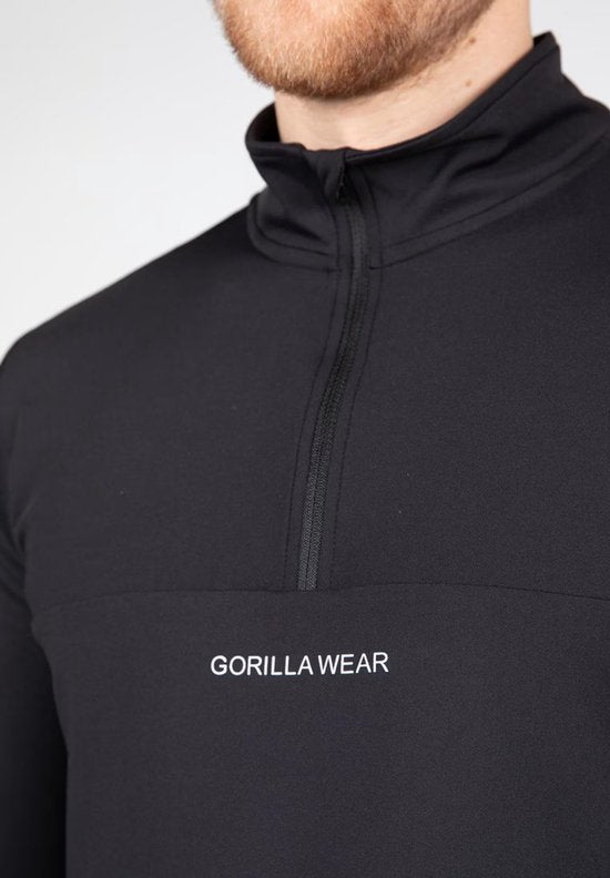 Gorilla Wear Noxen Long Sleeve Shirt - Zwart - 3XL