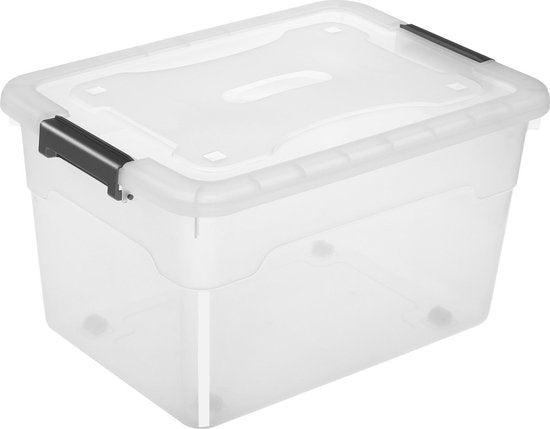 Opbergbox / Opslagdoos 60 L - Kunststof - 4-Delig - Incl. Deksel
