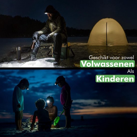 Travelhawk Hoofdlamp - Hoofdlamp LED oplaadbaar - Hoofdlampen - Hoofdlamp Oplaadbaar - 8 LED-koplampen - 2000 lumen - 150 meter bereik - Verstelbaar