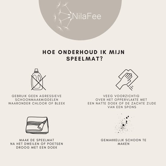 NilaFee® - Speelmat Baby - Speelkleed - Anti slip - Opvouwbaar - Opbergtas - 150 x 190 x 1 cm - XPE - Waterafstotend - Auto - Trein - Terrazo White