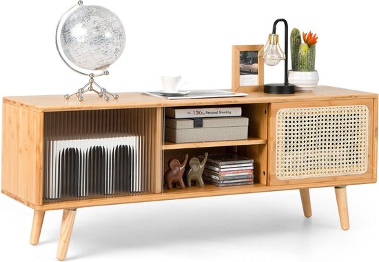 Coast TV-Kast - Max. 100 kg - Bamboe - 121 x 26 x 46 cm