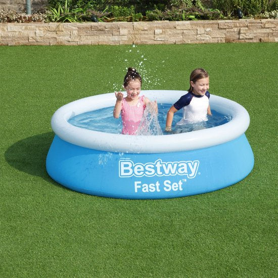 Bestway Kinderzwembad - Ø 183 cm - Model 57392 - Opblaasbare Rand
