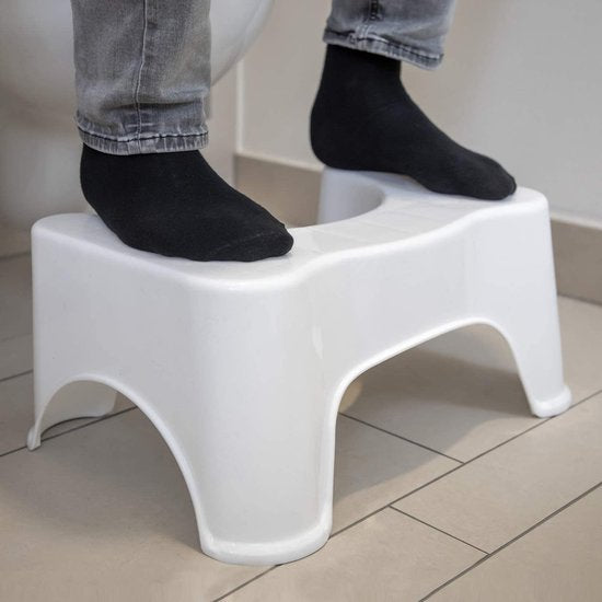 FUCHSI Toiletkruk - 17 CM - Voor Betere Stoelgang - Wit