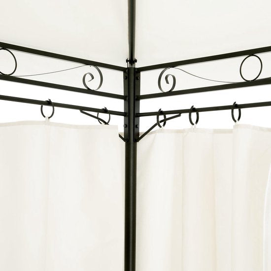 Casaria Paviljoen Topas 3x4m - UV-bescherming 50+ - Crème