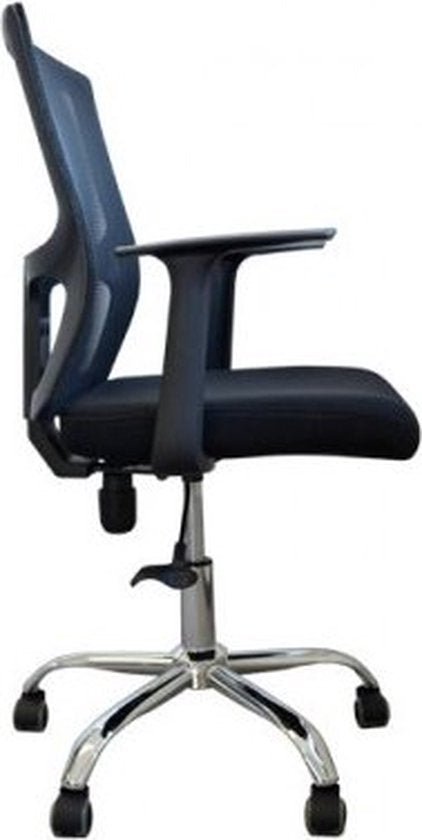 BRASQ OC200 Ergonomische Bureaustoel Zwart met Ademend Mesh - Bureaustoelen - In hoogte verstelbaar - Gaming stoel 49 x 47 x 94 cm