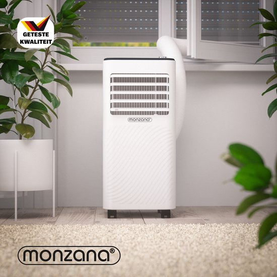 Monzana mobiele airco - 7000 BTU raamkit 20 tot 25m² wifi timer - wit