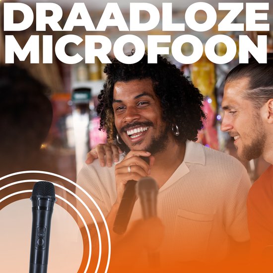 Denver Bluetooth Speaker Party box - Discolichten - Partybox - Incl. Draadloze Microfoon & Afstandsbediening - BPS458