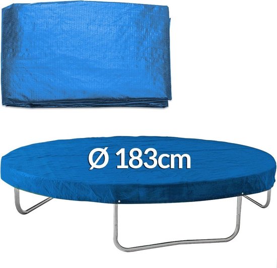 Monzana Afdekking trampoline blauw Ø183cm