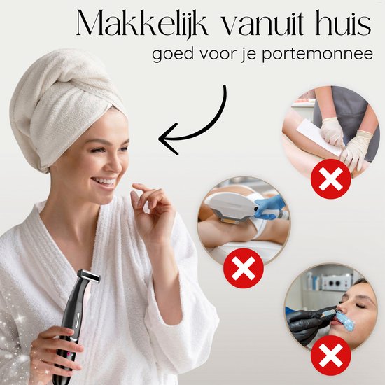 6-in-1 Bikinitrimmer - Sansbeauté® - Gezicht - Oksels - Benen - Bikinilijn - Wenkbrauw Trimmer - Gezichtsontharing Dames - Intieme Zone - Ladyshaves Bikini - Ontharingsapparaat Electrisch