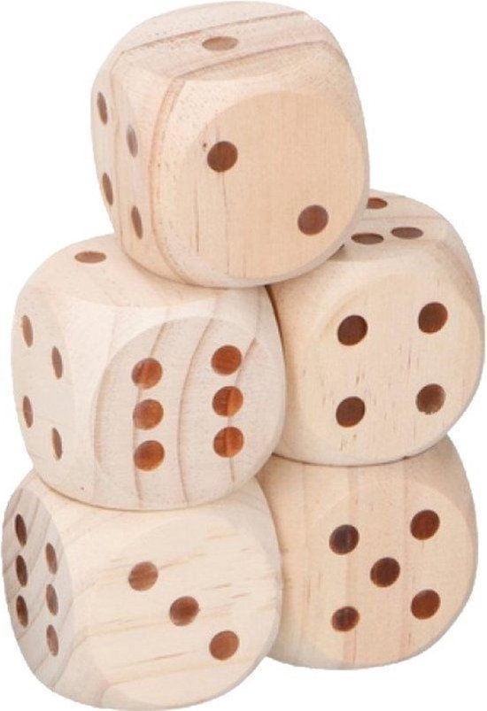 Lifetime Games Dobbelstenen Hout 5-delig