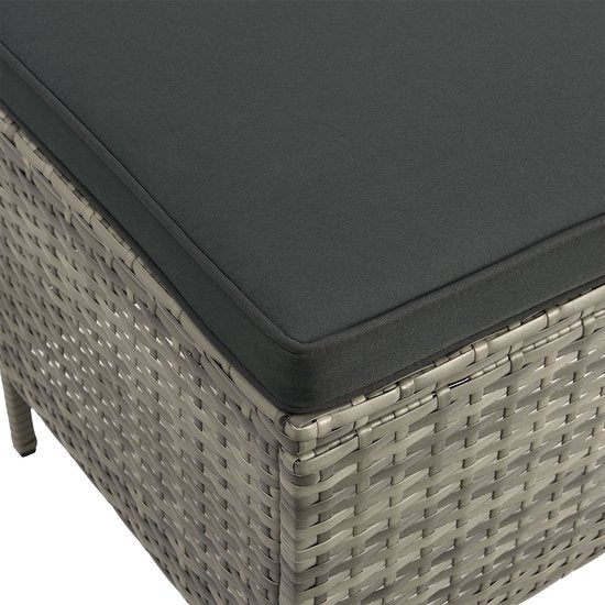 Juskys Polyrotan Loungeset - Manacor - Grijs