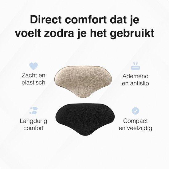 Hielbeschermers - 6 stuks - Hielkussen - Steunzolen - Antislip hielzool - Tegen blaren - Hakbeschermers - Hielkussentjes voor schoenen