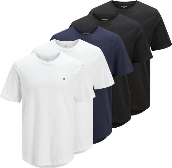 JACK&JONES JPRBLABRODY TEE SS CREW NECK 5PK MP NOOS Heren T-shirt - Maat L