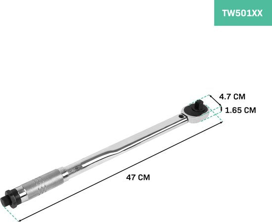 VONROC Bandenwisselset – Autokrik 2000 kg – Momentsleutel ½” – Incl. 3-delige doppenset