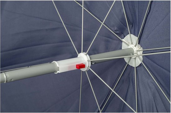 Bo-Camp - Parasol - Met knikarm - Ø 200 cm - Blauw