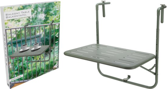 Homestyle Balkontafel - Tuinmeubelen - 60x43x70 cm Groen