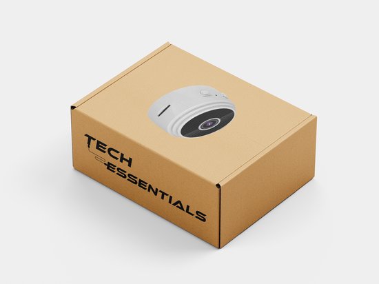Tech Essentials Mini Verborgen Spy Camera - 1080P - Met WiFi APP - Micro Geheime Beveiligingscamera - Binnenhuis - Spionage - afluisterapparatuur - Wit