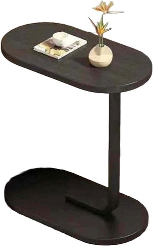 Ceruzo - Bijzettafel - C Shape - Zwart - 45x28x60 cm -