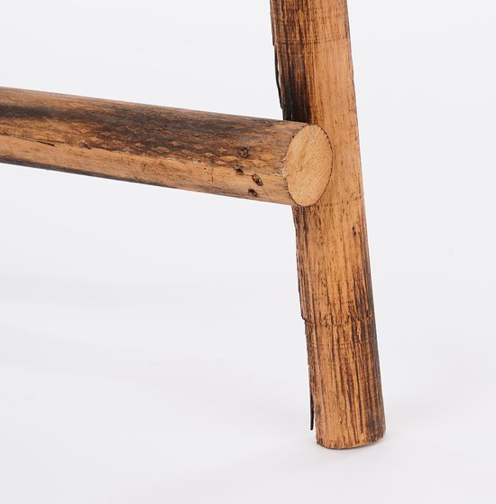 House of Seasons Ladderrek - L29 x B49 x H119 cm - Populierenhout - Bruin