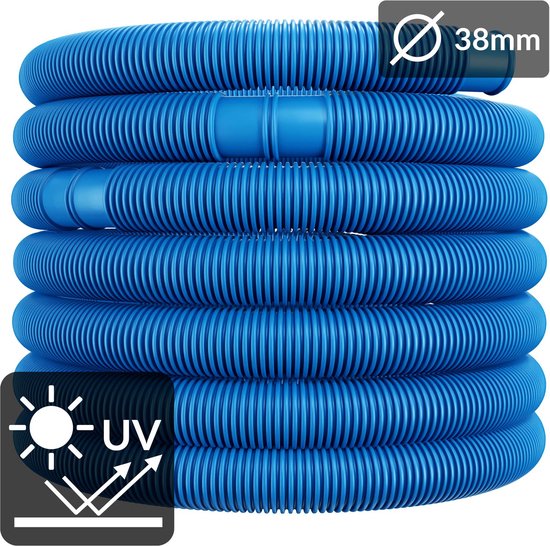 Monzana Zwembad Filter Slang - 14m Ø 38mm - Flexibel - Blauw