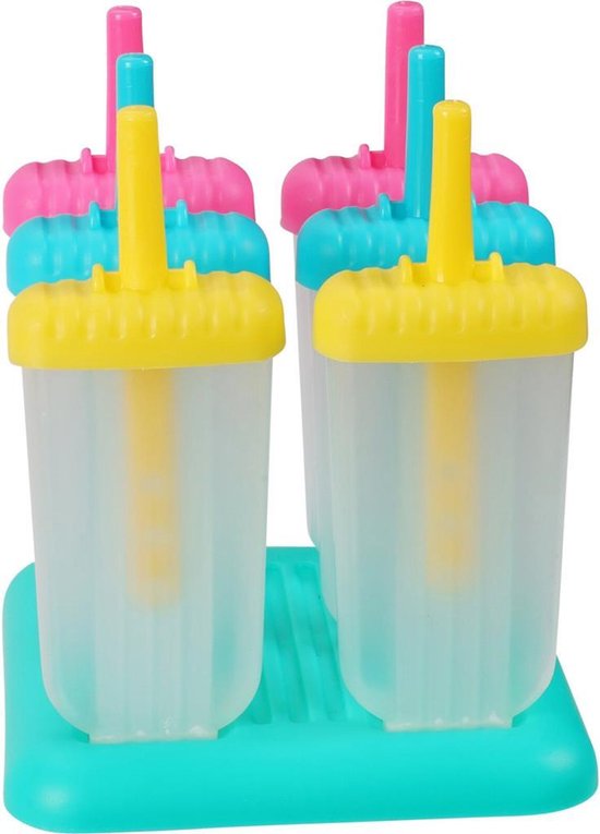 IJslollymaker voor 6 ijsjes assorti.