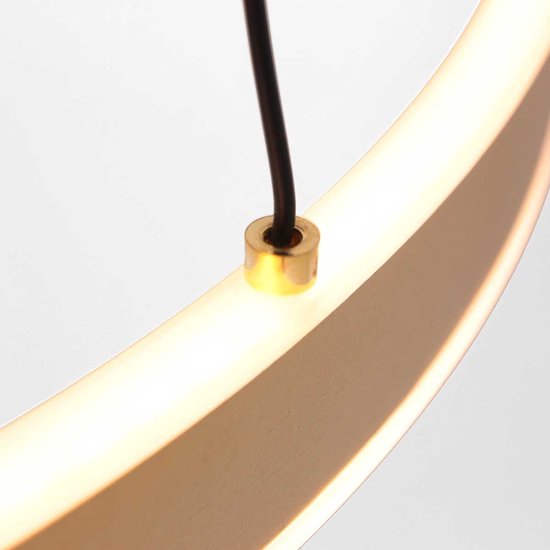 Steinhauer - hanglamp - Ringlux - goud - glas metaal - Ø 60cm - LED - 3514GO
