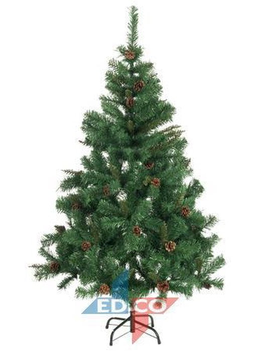 Kerstcadeaus Kerstboom Empire Spruce met sneeuw en dennenappels - 180 cm - 708 toppen