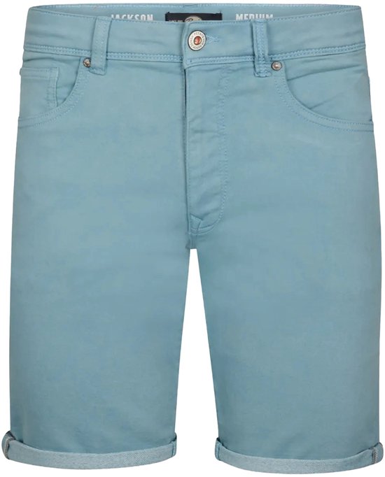 Petrol Denim Shorts - Heren - Marble Blue - Maat XL