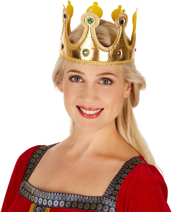 dressforfun - Vrouwenkostuum koningin XXL - verkleedkleding kostuum halloween verkleden feestkleding carnavalskleding carnaval feestkledij partykleding - 301214