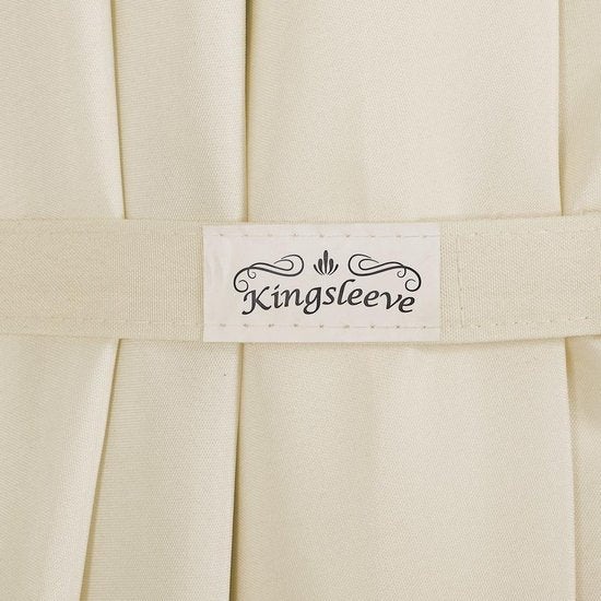Kingsleeve Parasol - LED-verlichting 300 cm Solar - Beige