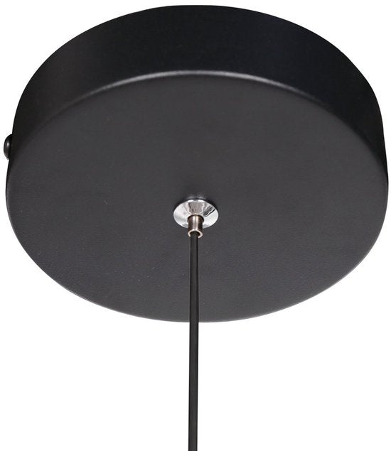 Hanglamp Geripu Ø15cm amberkleurig - hoogtes instelbaar - kunststof & metaal - Mexlite