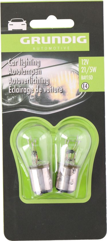 Autolicht - 12V - 21/5W - BAY15D - Grundig