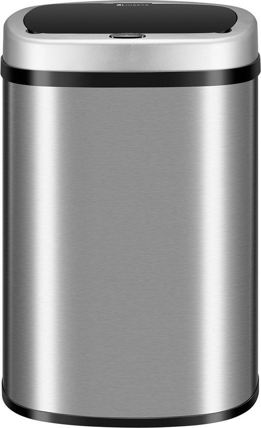 Automatische Prullenbak / Afvalemmer / Sensorprullenbak - 50 Liter - Zilver - Rechthoek