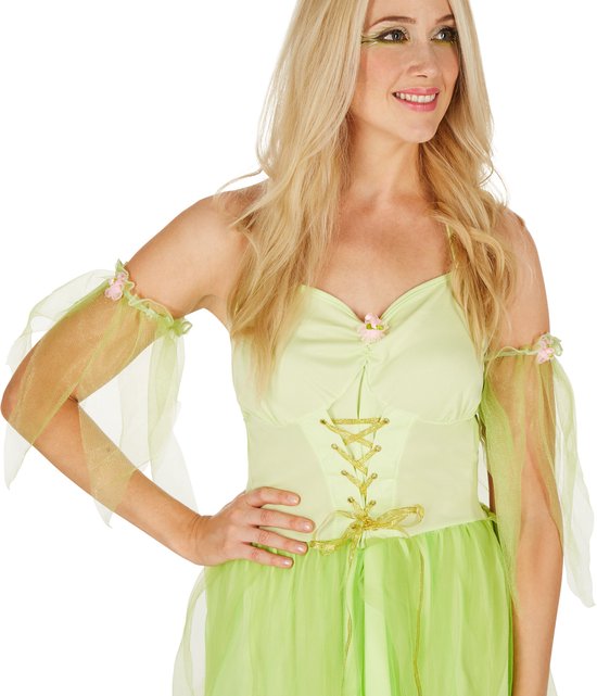 Dressforfun Vrouwenkostuum toverfee morgendauw M - verkleedkleding kostuum halloween verkleden feestkleding carnavalskleding carnaval feestkledij partykleding - 301176
