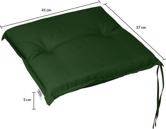 Detex Set van 4 Zitkussen – Waterafstotend 41x37cm - Groen