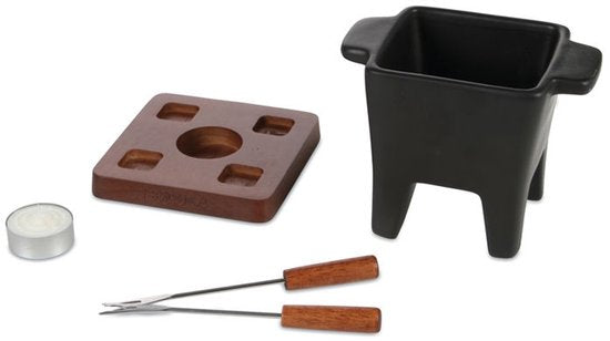 Boska Tapas Fondueset Nero - Fondueset - voor 175 gram Kaas - 300 ml