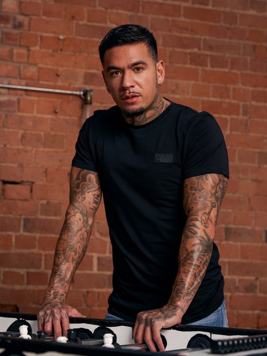 AB Lifestyle - T-Shirt - Platinum Tee | Jet Black - Heren - Maat: XS