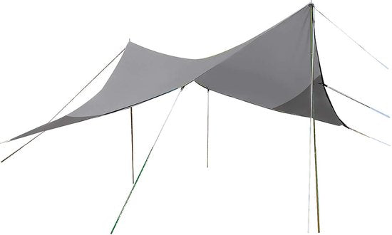 Bo-Camp - Tarp - Travel ruit - 4-Hoekig - 5x5 Meter