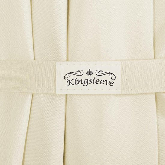 Kingsleeve Zweefparasol - Parasolvoet LED-verlichting 300cm - Beige