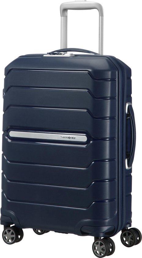 Samsonite Reiskoffer - Flux Spinner 55/20 Uitbreidbaar (Handbagage) Navy Blue