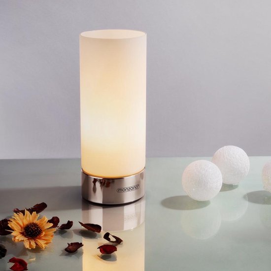 Monzana Tafellamp Lumo - 2 Stuks Touch Dimbaar - Grijs