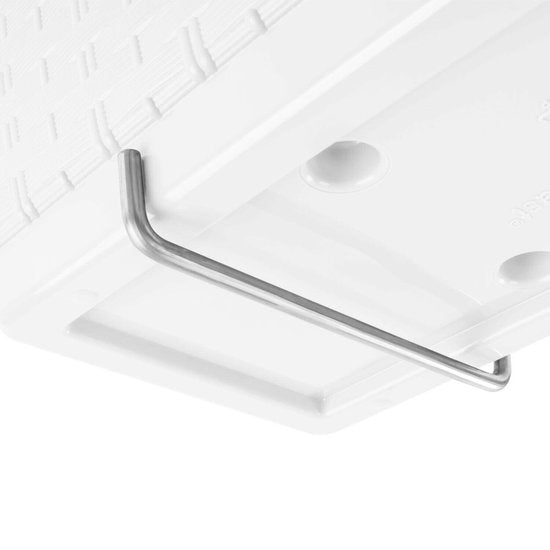 Hangende bloempot met haken Ratolla balkon wit