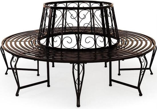 DUB Boombank - Tuinzetel - Zwart - Metaal - Ø160 cm
