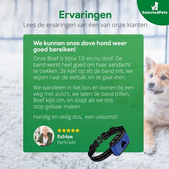 Anti blafband - Blafband voor honden - Blafband grote en kleine hond - Automatische blafdetectie verstelbaar op jouw hond
