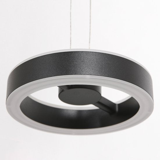 Steinhauer - hanglamp - Piola - zwart - acryl metaal - design lamp - LED - 3501ZW