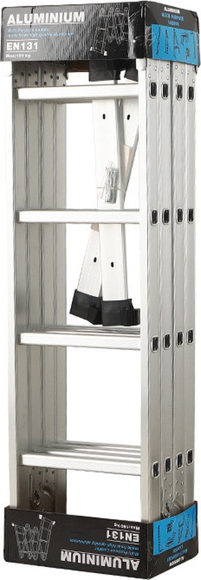 Juskys Multifunctionele vouwladder 6 in 1 - 4.7M
