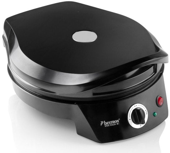 Bestron Pizzaoven - APZ400Z - Maximaal 230°C - Ø27 cm - Zwart - Ook te gebruiken als tafelgrill - 5 jaar garantie